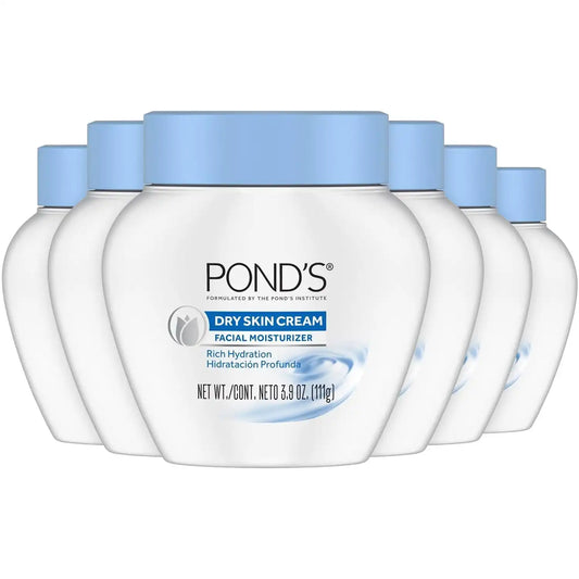 POND'S Dry Skin Cream Facial Moisturizer 3-Pack, 3.9 Oz Ea